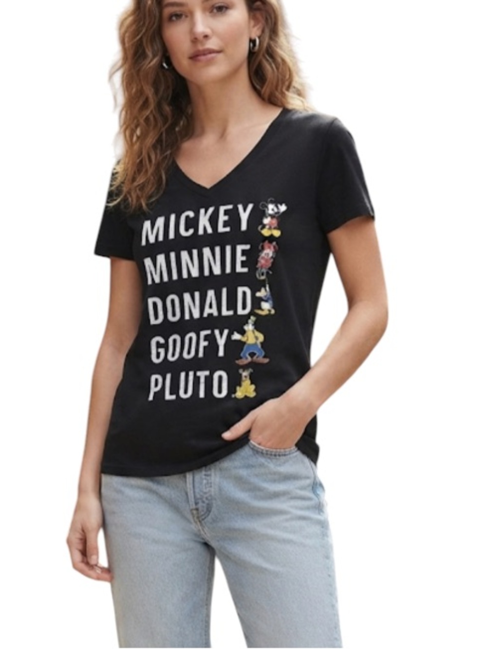 DISNEY women's t shirt size xs " mickey , Minnie, Donald, goofy , pluto